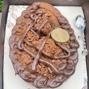 Ovo de Páscoa de Colher Brigadeiro Trufado – Delícias da Cida